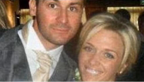 Late. Steven Hind with ex-wife Charlotte at a party.